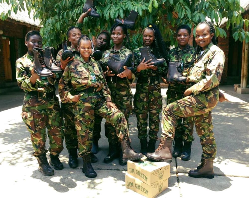 Black Mambas engaging with local community