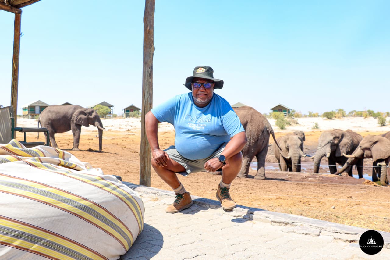 Aslam in Kimberley with overlanding vehicle