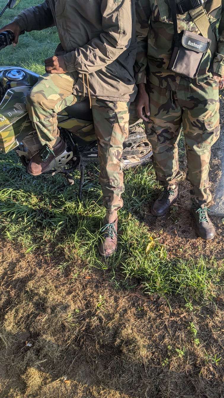 Close up of rangers wearing Jim Green AR8 boots on patrol